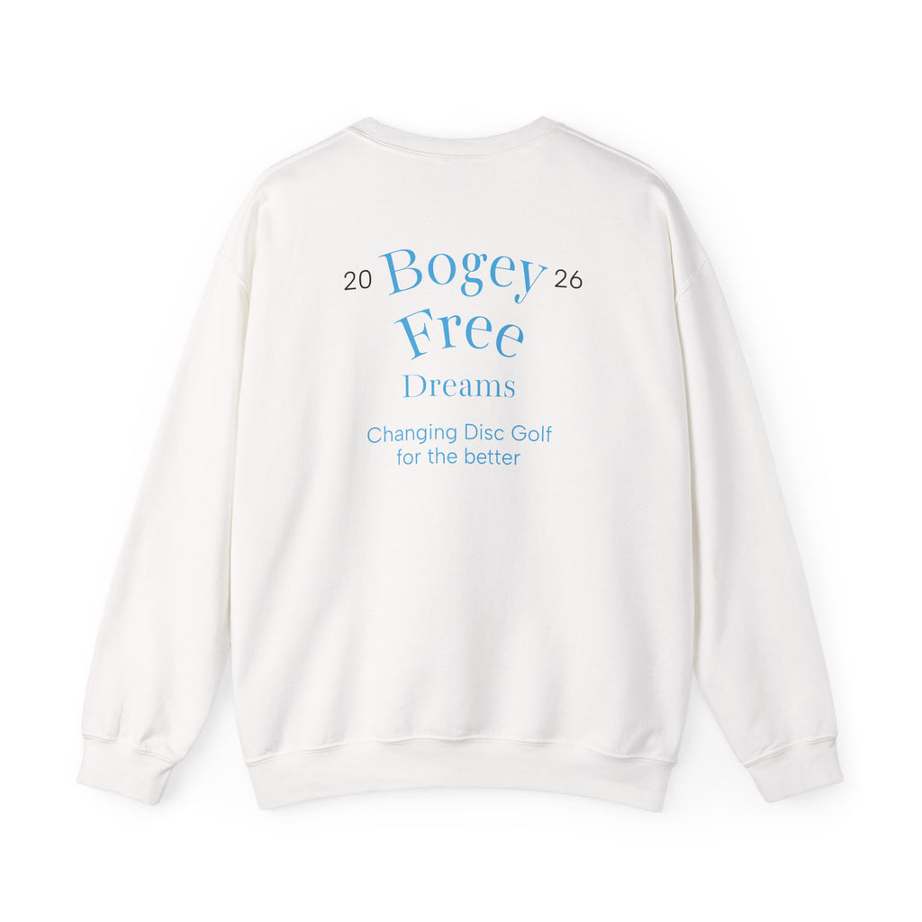 Disc Golf Crewneck Sweatshirt — "Throw Fun Shots, Be Good Folks, Get Better Daily"