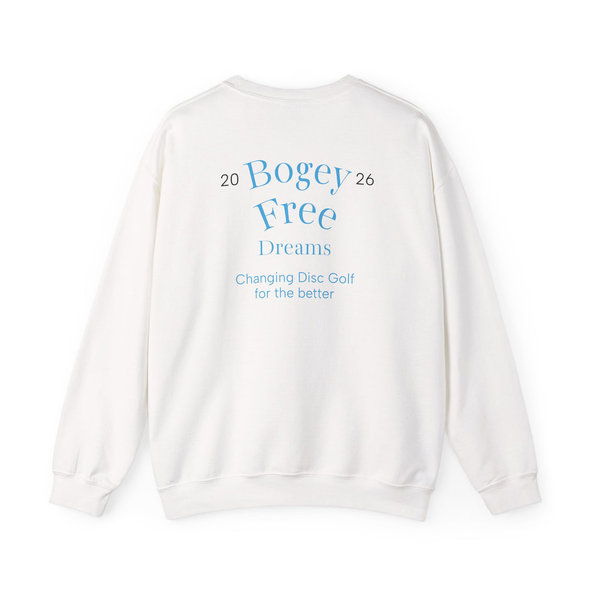 Disc Golf Crewneck Sweatshirt — "Throw Fun Shots, Be Good Folks, Get Better Daily"