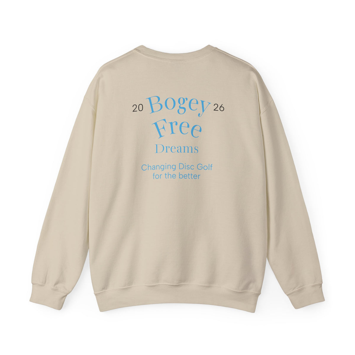 Disc Golf Crewneck Sweatshirt — "Throw Fun Shots, Be Good Folks, Get Better Daily"